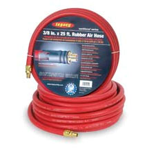 Workforce Series Rubber Air Hose 1/4 Inch MNPT Ends, Bend Restri