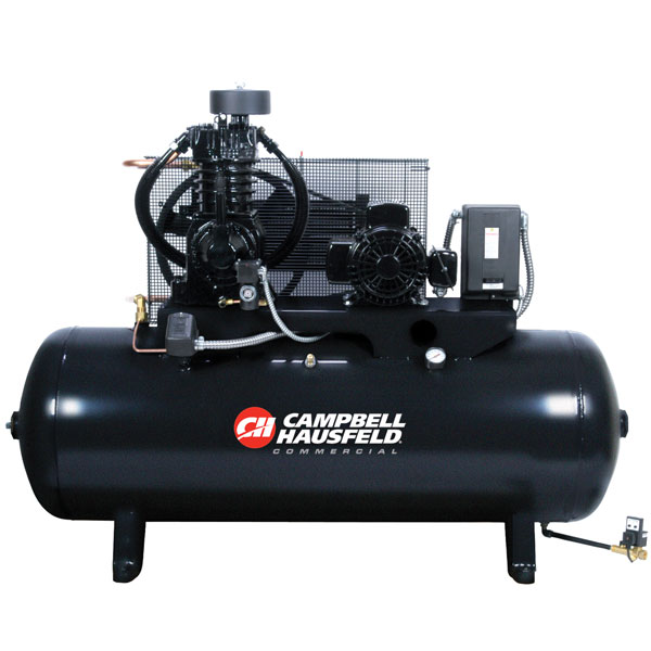 TF 5HP 3PH Magnetic Start Fully Packaged Horizontal Air Compress