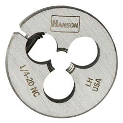 1/4" - 20 NC - Left-Hand Adjustable Round Fractional Die