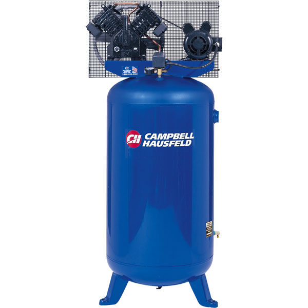 Quad 1PH 56FR Vertical Air Compressor 80 Gal Campbell Hausfeld TQ3104