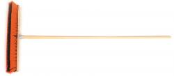 24" Push Broom Head with Metal Tip, 60" Lacquered Handle