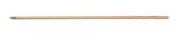 60" Lacquered 15/16" Wood Handle with Metal Tip