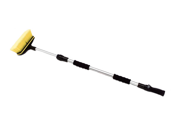 8" Wash Brush Heads with 43"-66" Flo-Thru Handles