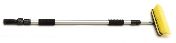 10" Wash Brush with 43"- 71" Telescopic Flo-Thru Handle with On/