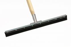 18" Straight Floor Squeegee with 1-1/8" Tapered Wooden Handle in