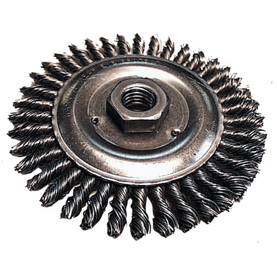 4" Stringer Bead Twist Wire Wheel