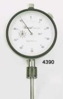 Dial Indicator 0-30mm, .01mm Grads, LB, 1/2" shank