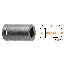 1/2" Square Drive Socket, For SAE Square Nuts 13/16" Square Ope
