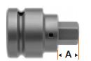 1" Square Drive Insert Bit, Metric 17mm Hex Size