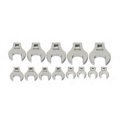 3/8 Inch Drive Crowfoot Wrench Set 3/8 to 1-1/8 Inch 13 Pc
