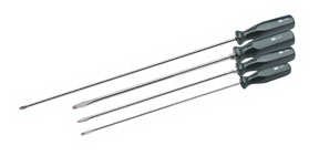 4-Piece SureGrip X-Long Reach Screwdriver Set