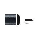 (image for) 1" European Style Body Side Molding 100' Reel Matte Black