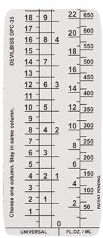 DPC-63-K10 24 oz. 4:1 and 5:1 Measuring Guide 10