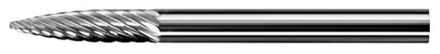 Carbide Bur - Double Cut Tree Pointed Size 1/8" Diameter x 5/16"