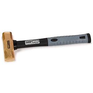 Copper Non-Sparking Hammer w Fiberglass Handle 2 Lb