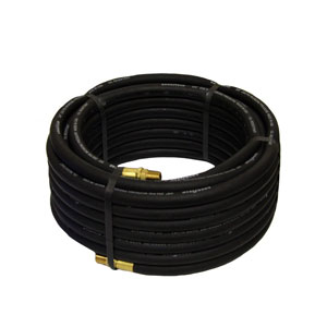 Black Rubber Air Hose 50 Ft x 3/8 Inch