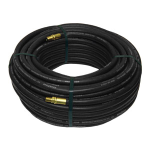 Black Rubber Air Hose 100 Ft x 3/8 Inch