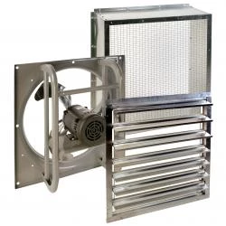 (image for) Explosion Proof Fan for Paint Booths 24 Inch 4780 CFM w Shutter