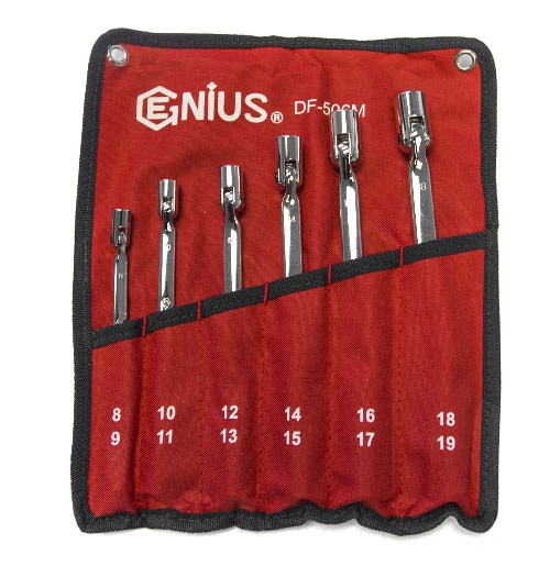 Metric Double Flexible Socket Wrench Set 6 Pc