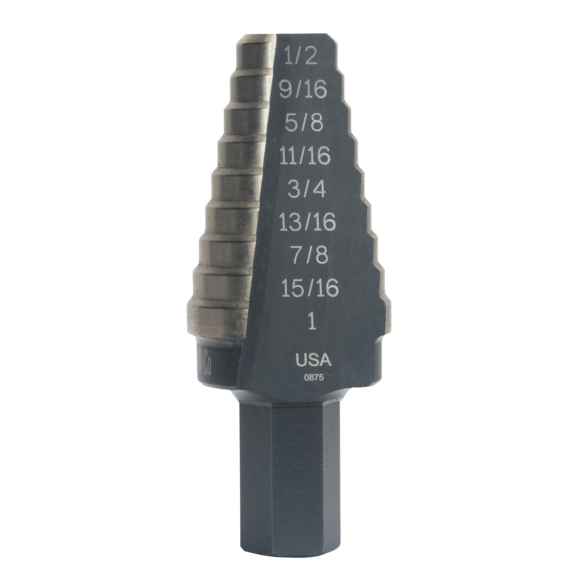 20 8 HOLE SIZES (9/16"-1") UNIBIT STEP DRILL