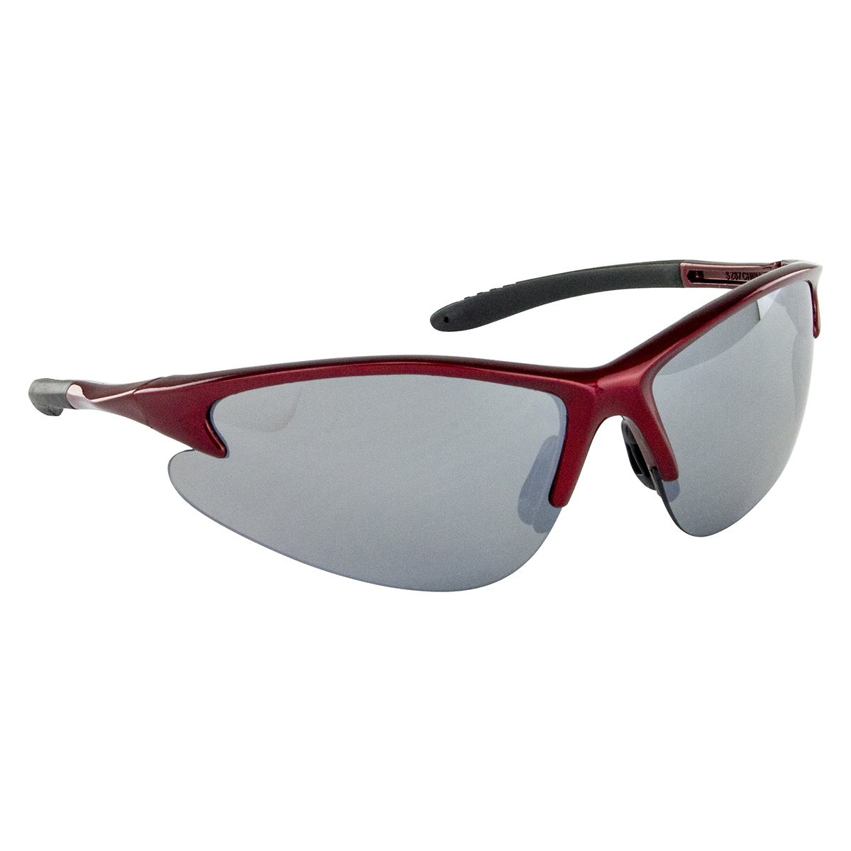 DB2 Safety Glasses Red W/ mirror lens