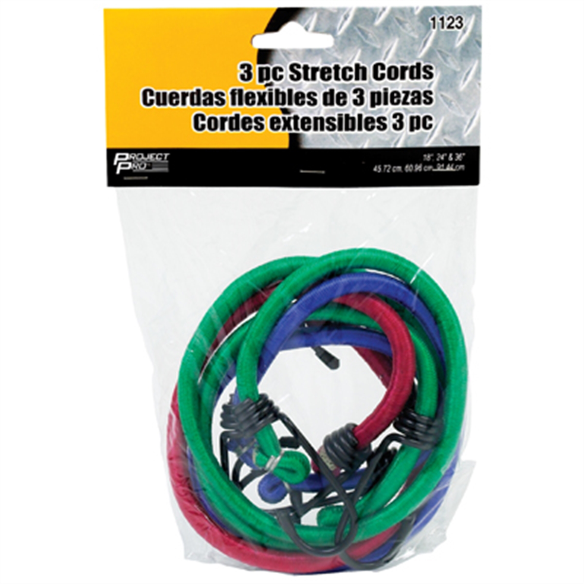 3pc Stretch Cords (18" 24" 36"