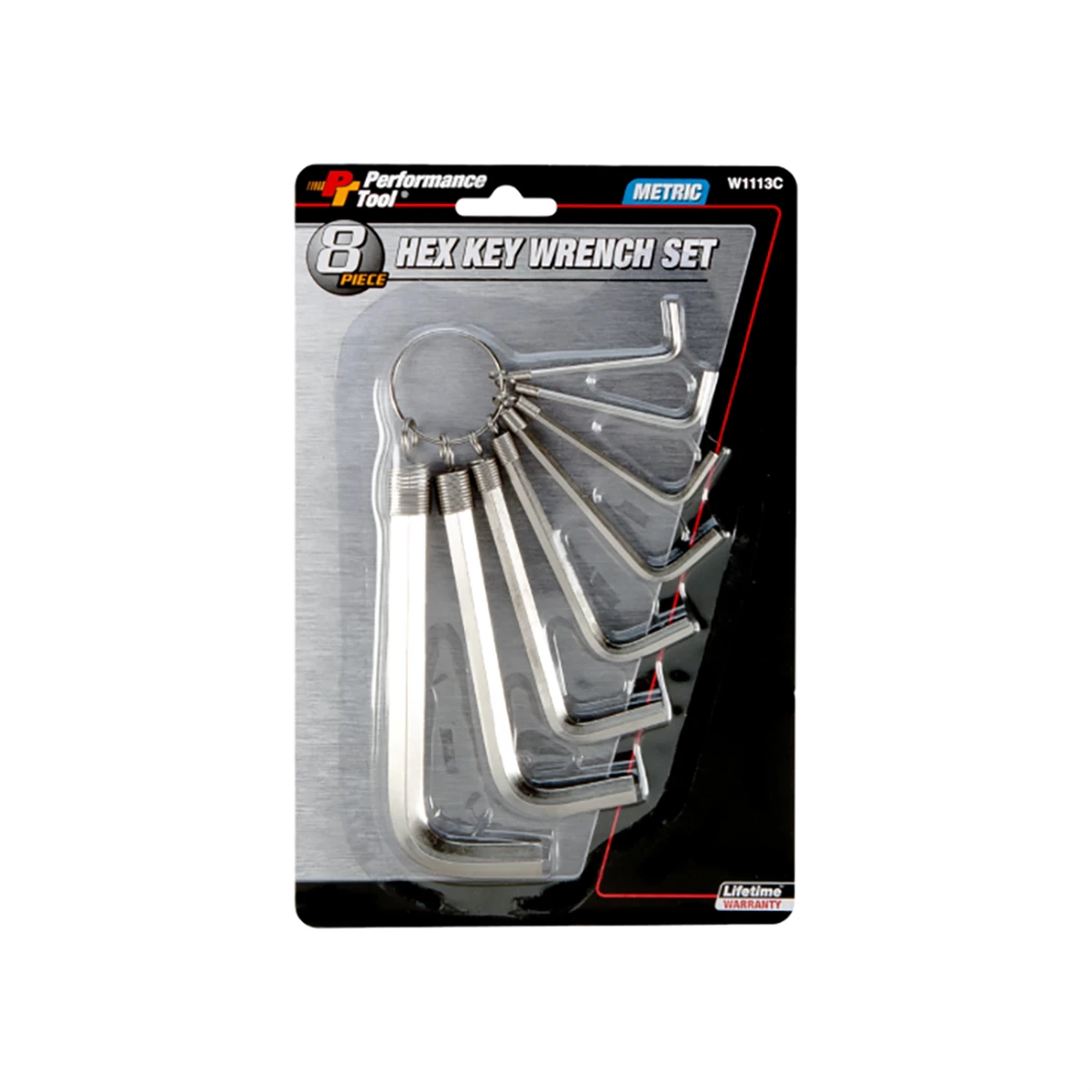 8 Pc HD MM Hex Key Wrench Set