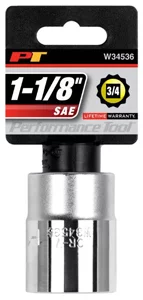 3/4" Dr 12pt Std Socket 1-1/8"