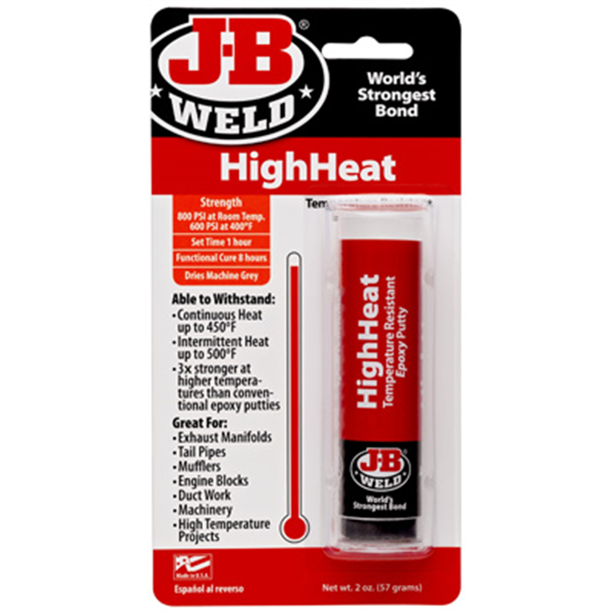 High Heat Epoxy Putty Stick