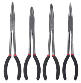 4PC XL 11" NDL NOSE PLIER SET