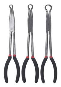 3PC LONG 11"RINGNOSE PLIER SET