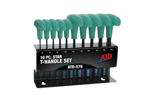 10PC TORX T-HANDLE SET