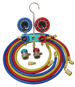 DUAL ALUM MANIFOLD GAUGE SET