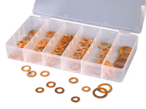 100PC COPPER WASHER ASST.