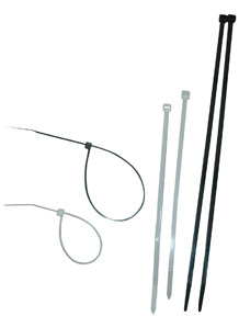 4" NYL CABLE TIES BLK UV 100PC