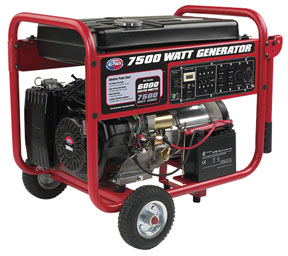 7500W ELECT GENERAT W/WHL KIT