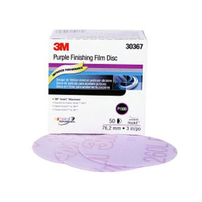 3M Purple Finishing Film Hookit Disc 3 P1500 50/Bx