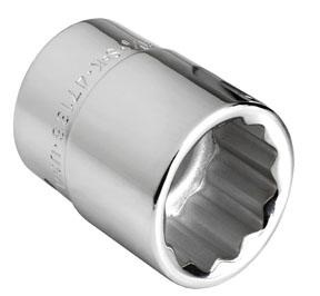 3/4" Dr STD 12 Pt Chrome Socket, 13/16"