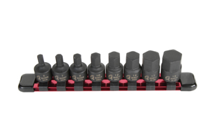 8PC 3/8" MET STUB IMP HEX SET