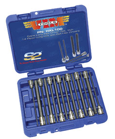 LONG HEX DRIVER SET INCH 14 PC