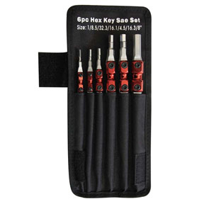 6PC SWIVEL SAE HEX KEY SET