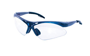 DIAMONDBACK SAFETY GLS BLUE FRAME/CLR LENS