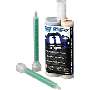 2-Part Panel Bonding Adhesive, 220 mL Cartridge, Black, Liquid