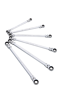 6pc Extra Long Double Box Ratcheting Wrench Set