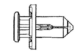 PLASTIC PUSH RIVET RETAINER