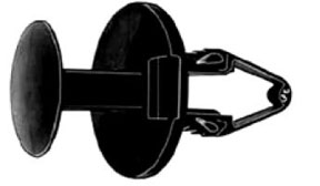 PLASTIC PUSH RIVET 25 PK