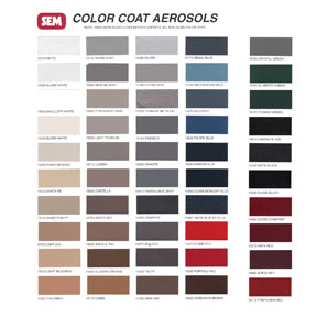 COLOR COAT CHART