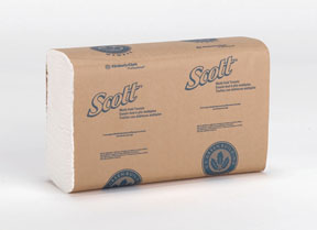 SCOTT M.FOLD TOWEL-WHT(16-250)