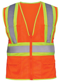 FR OR W/REFL TAPESAFTYVEST4XL