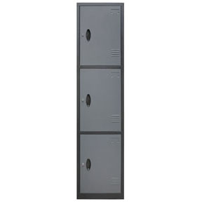 3 DOOR STEEL LOCKER
